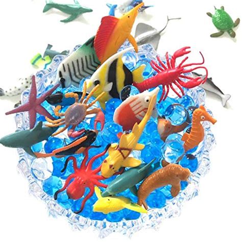 Ucok Ocean Sea Animal 36 Pack Assorted Mini Vinyl Plastic Animal Toy