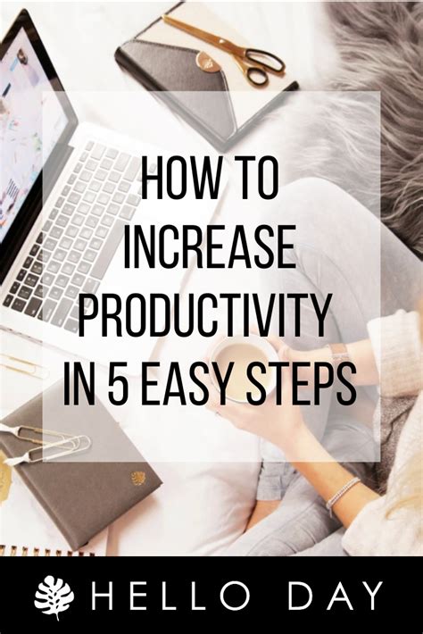How To Increase Productivity In 5 Easy Steps In 2020 Time Management