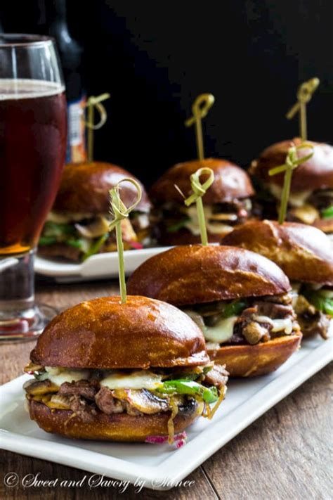 Just the food for a movie night in. Philly Cheese Steak Sliders - Swanky Recipes - Simple ...