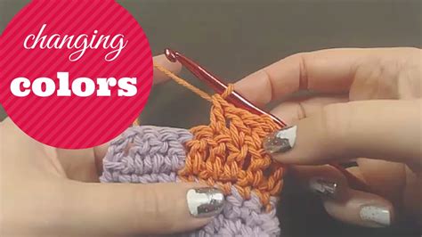 Changing Colors In Crochet Youtube