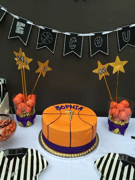 Basketball Birthday Party Ideas Photo 4 Of 25 Basketball Birthday Parties Birthday Party