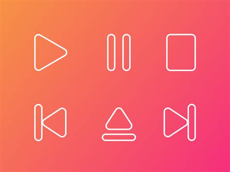 Music Player Icons By Krishnajith On Dribbble
