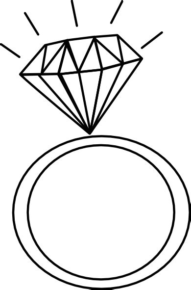 Diamond Ring Outline Clip Art at Clker.com - vector clip art online