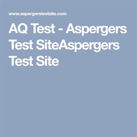 Aq Test Aspergers Test Siteaspergers Test Site Aspergers Test Aspergers Test