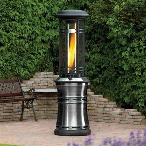 Buy australia's popular natural gas outdoor heaters to stay toasty and relaxed! Lifestyle Santorini Flame 10kW Gas Patio Heater | Garden ...