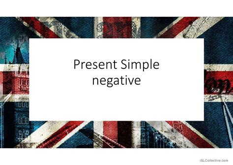 Present Simple Negative Gramma English ESL Powerpoints