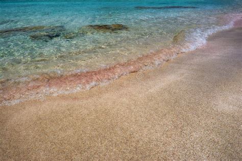 Crystal Blue Water On Falasarna Beach Crete Island Stock Image Image