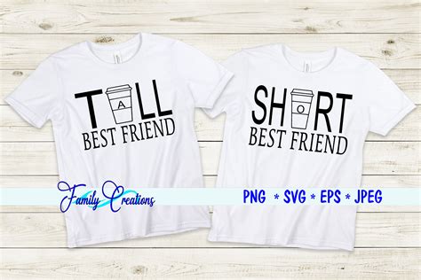 Tall Shirt Best Friend Svg Digitanza Silhouette Studio Shirts