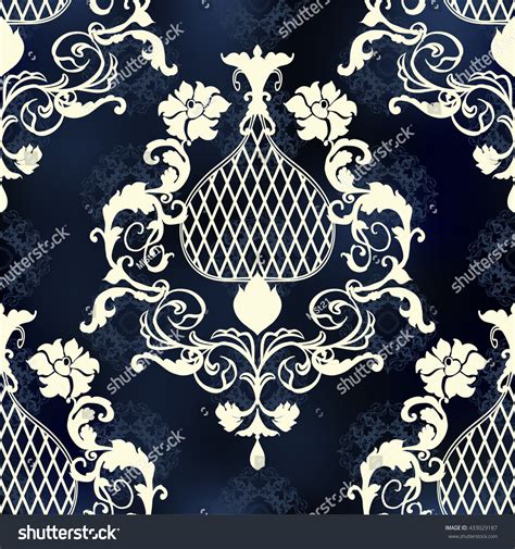 This design freebie is a floral damask pattern inspired by victorian wallpaper and available for photoshop and illustrator. Vector Illustration Damask Seamless Floral Pattern Stock ...