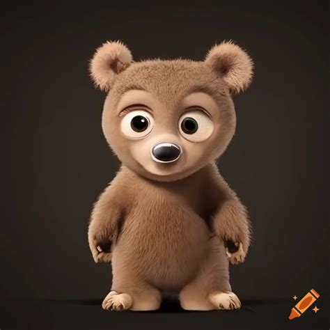 Pixar Bear Cub Character Design On Craiyon