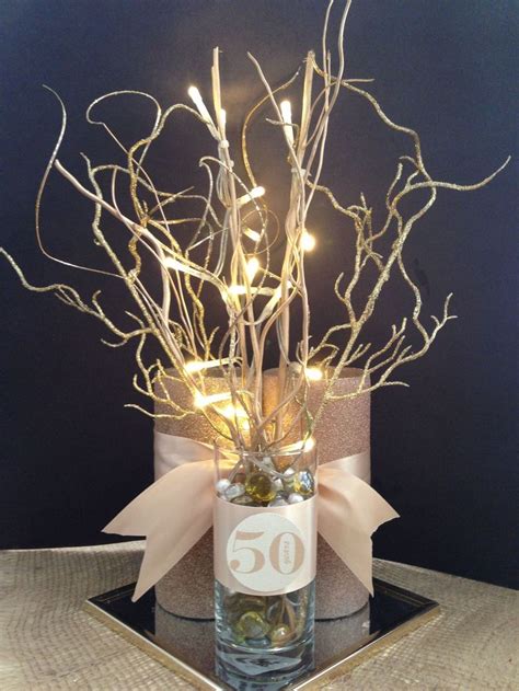 Anniversary 50th final centerpiece #GiftIdeas | 50th wedding
