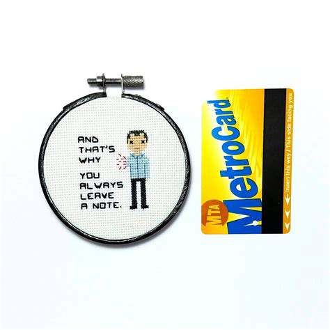 And Thats Why You Always Leave A Note Cross Stitch Etsy