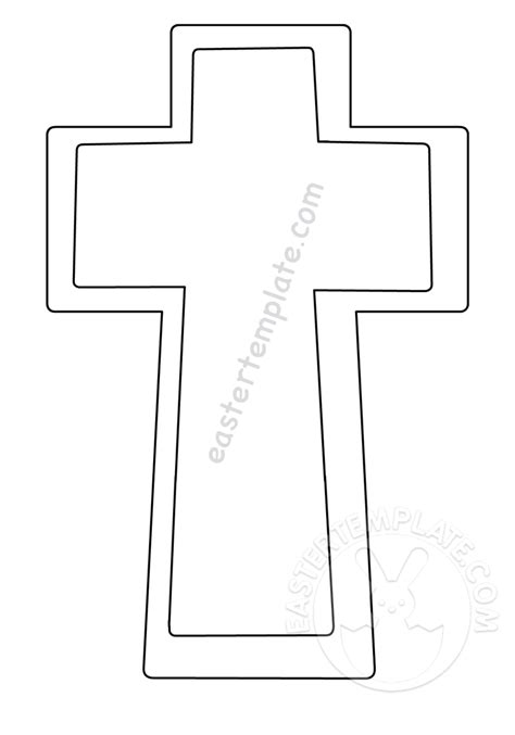 Free Printable Cross Template Easter Template