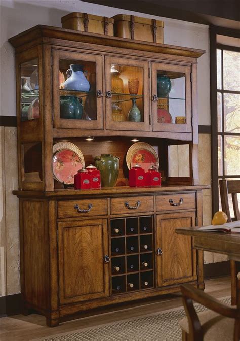 Maybe you would like to learn more about one of these? China Cabinet In Rustic Pecan Finish | China cabinet ...