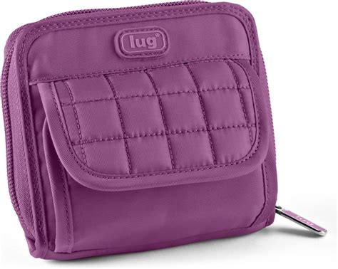 Lug Life Travel Backflip Card Holder Small Compact Wallet In Plum Purple