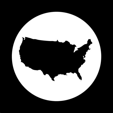 Usa Map Icon 571663 Vector Art At Vecteezy