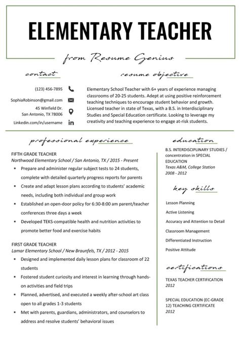 It provides you with a predetermined format. Resume For Teachers Examples 2021 | Teacher resume ...