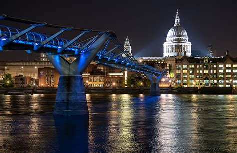 Millenium Bridge At Night
