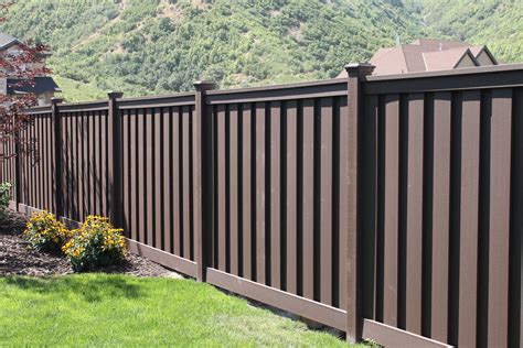 Trex Seclusions Ft X Ft Woodland Brown Wood Plastic Composite Board On Board Privacy Fence