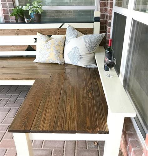 L Shaped Diy Outdoor Bench