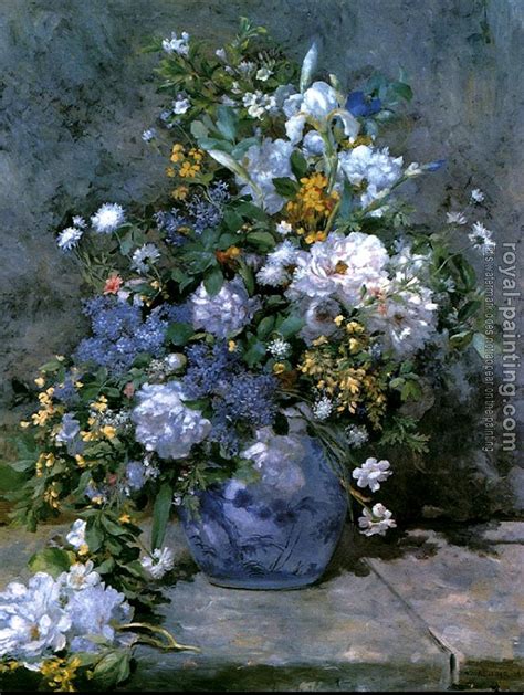 Bouquet Of Spring Flowers By Pierre Auguste Renoir Oil Painting