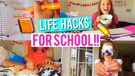Back to school life hacks & tips!! - YouTube