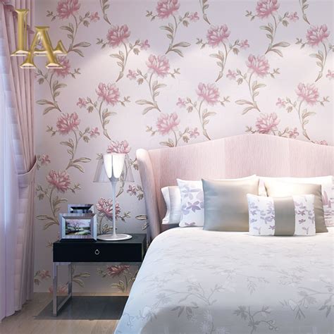 Buy Cozy Pastoral Purple Beige Pink Lotus Flower Wallpaper For Walls 3 D