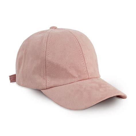 Suede Blush Pink Baseball Cap