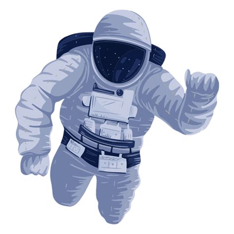 Astronaut Illustration In Png Svg