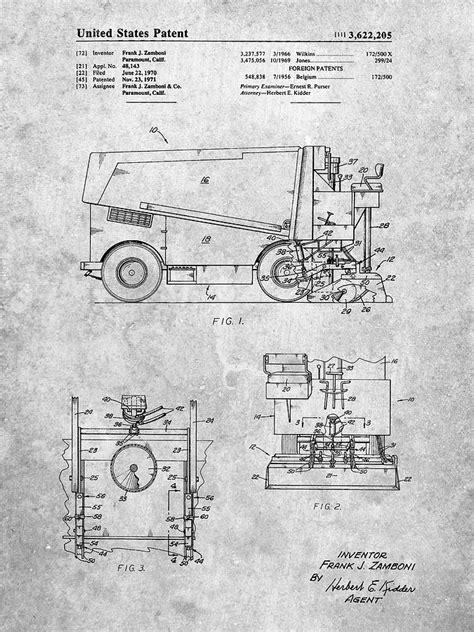 Pp313 Ice Resurfacing Patent Poster Digital Art By Cole Borders Fine