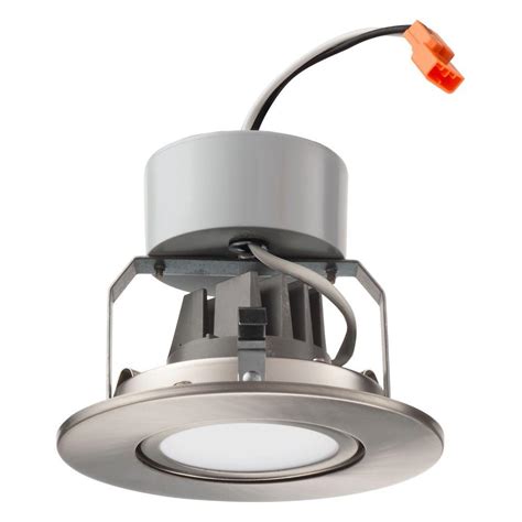 While this has taken a significant amount of time, they've slowly replaced the flimsy this has led to various types of led lights being created, such as recessed lights. Lithonia Lighting 4 in. Brushed Nickel Recessed Gimbal LED ...