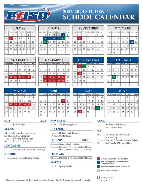 Pisd 2022 Calendar Printable Template Calendar