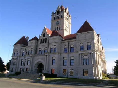 Rush County Courthouse In Rushville Indiana