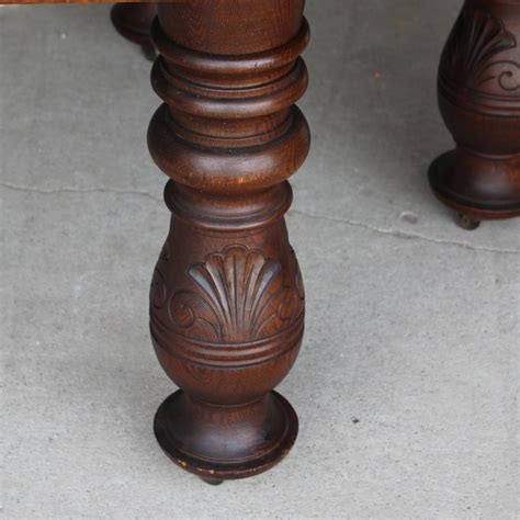 * this table is not able to self store any leaves. Bargain John's Antiques | Antique Square Oak five legged ...