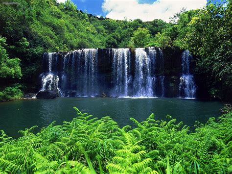 Kauaithe Garden Island Images Kauai Waterfalls Hd Wallpaper And
