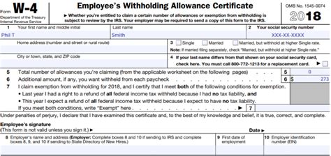 Employees Withholding Certificate