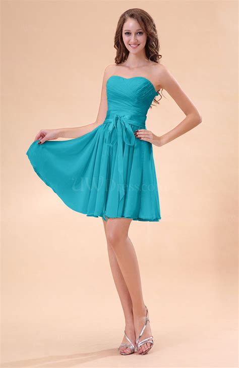Where to find black wedding dresses. Teal Cute A-line Sweetheart Zip up Chiffon Sash Bridesmaid ...
