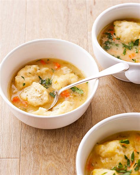 Chicken Soup With Chive Dumplings