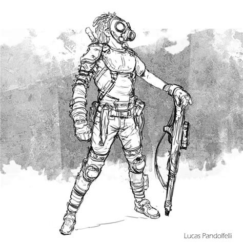 Post Apocalyptic Character Design Sketch By Luk999 On Deviantart