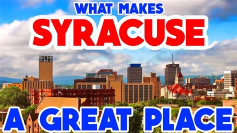Syracuse New York One Of The Best Places To Live Visit In The Usa