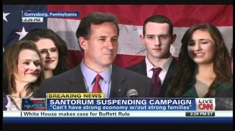 Rick Santorum Campaign Suspension Announcement April 10 2012 Youtube