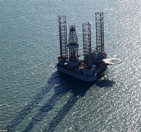 Oil Rig Begins Drilling Between Two Of Britains Most Famous Coastal