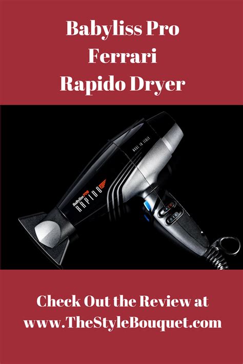 Babyliss pro professional hair dryer collection. Babyliss Pro Ferrari Rapido Dryer | Babyliss, Dryer, Beauty blogger