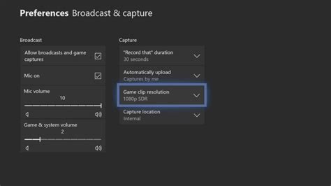 How To Turn On 1080p Game Dvr Capture On Xbox One Youtube