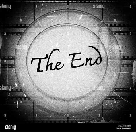 Images Of The End Movie Ending Screen Stock Photo Alamy