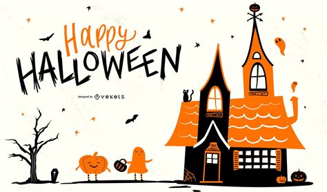 Happy Halloween Background Design Vector Download