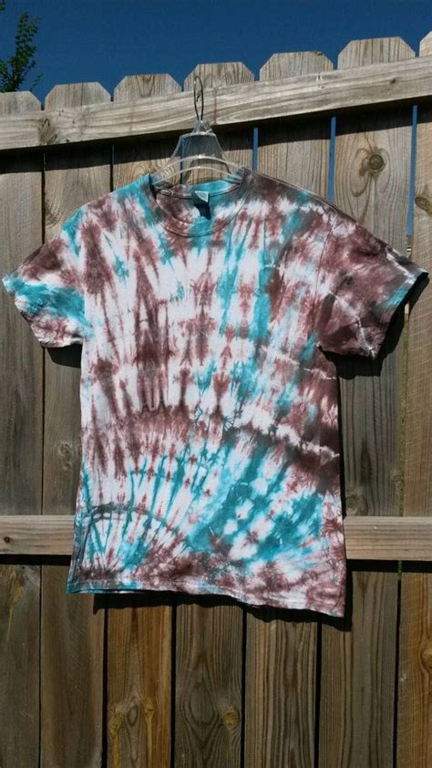Tie Dye Shirt Brown And Teal Tie Dye Shirt By Messymommastiedyes Tie
