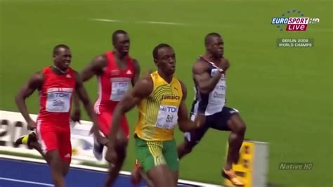 Usain Bolt Breaks 100m World Record With 9 58 Seconds Olympics Bolt Athletics Youtube