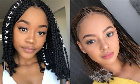 Hair is braided close to the scalp in a continuous, raised row. 23 Trendy Bob Braids for African-American Women | StayGlam