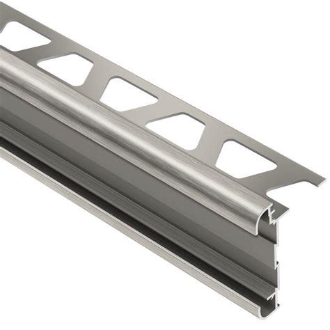 Schluter Rondec Brushed Nickel Anodized Aluminum 38 In X 8 Ft 2 12